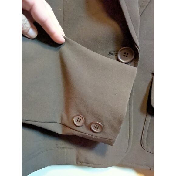 Bandolino Dark Brown Women's Blazer NWT Size 8P Office Business Suit Jacket - Picture 4 of 9